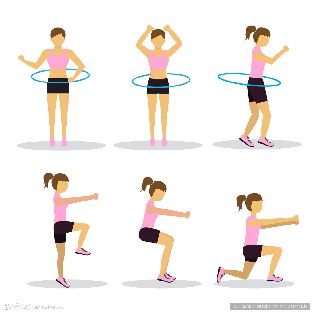 女子健身动作
