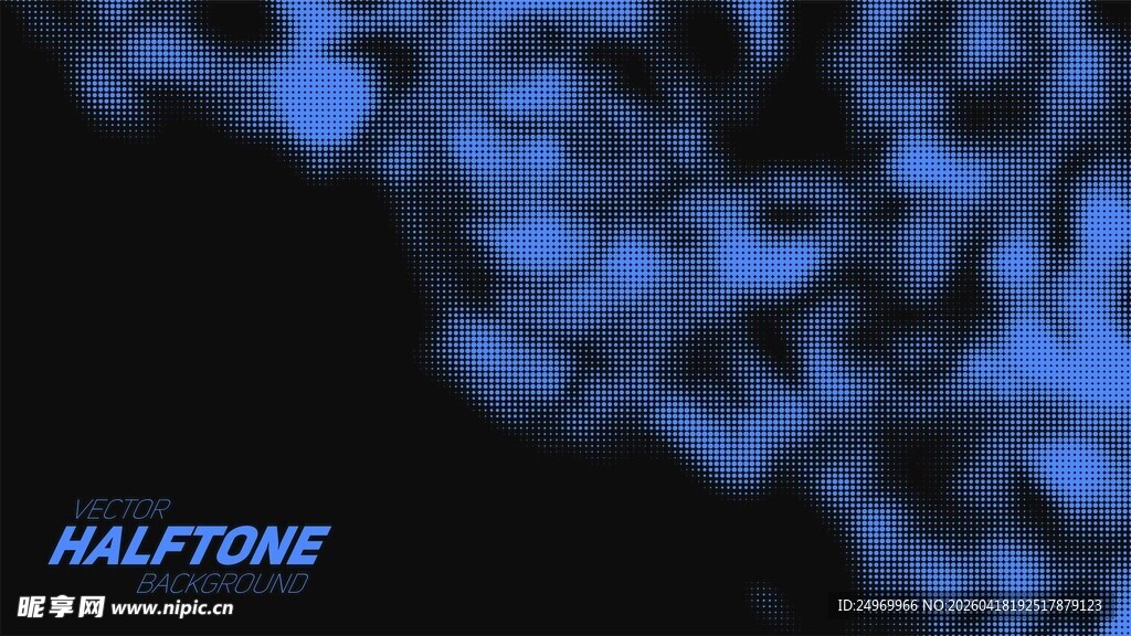 蓝调雷石科技感背景图