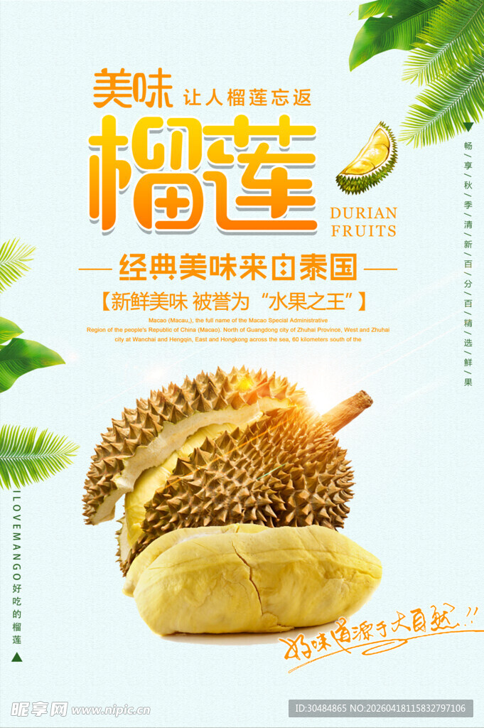 榴莲海报