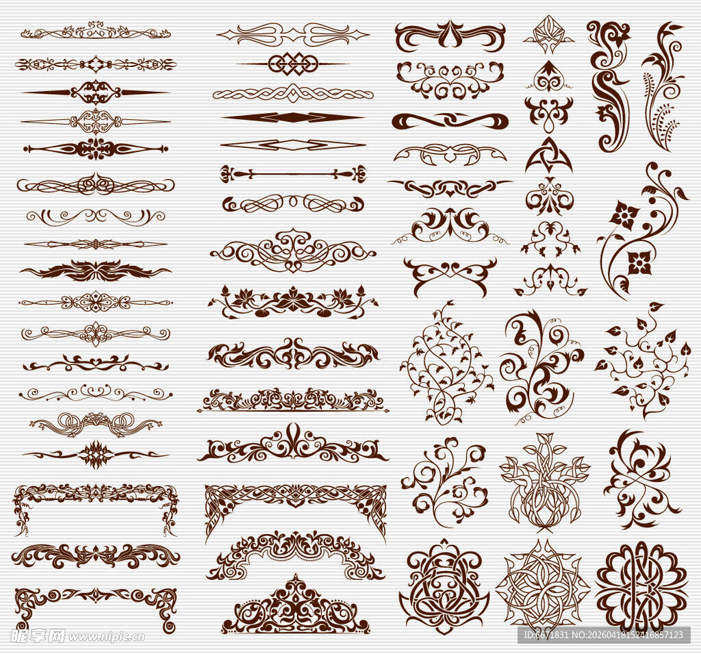 多样图案贴纸展示