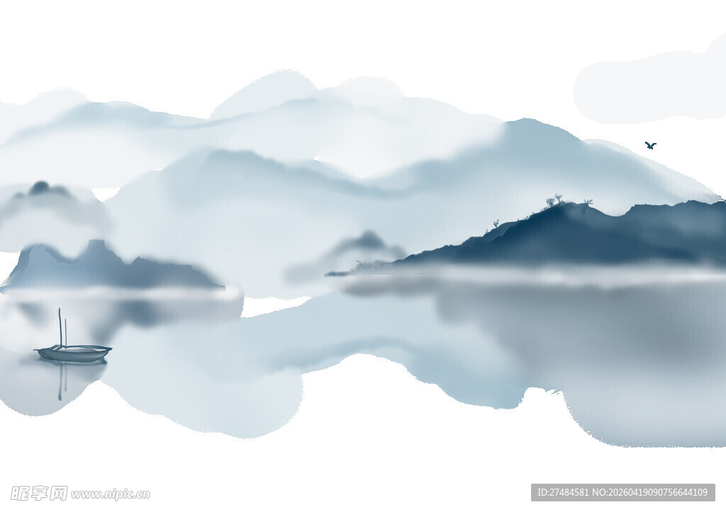 水墨山水意境图