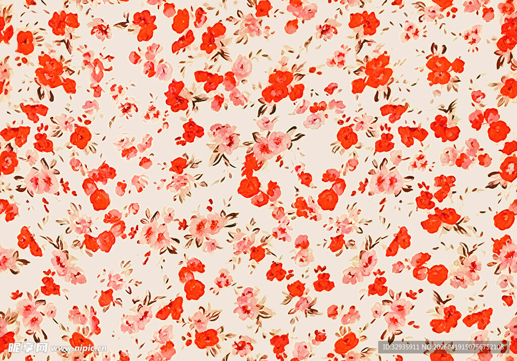 红色斑点纹理图案