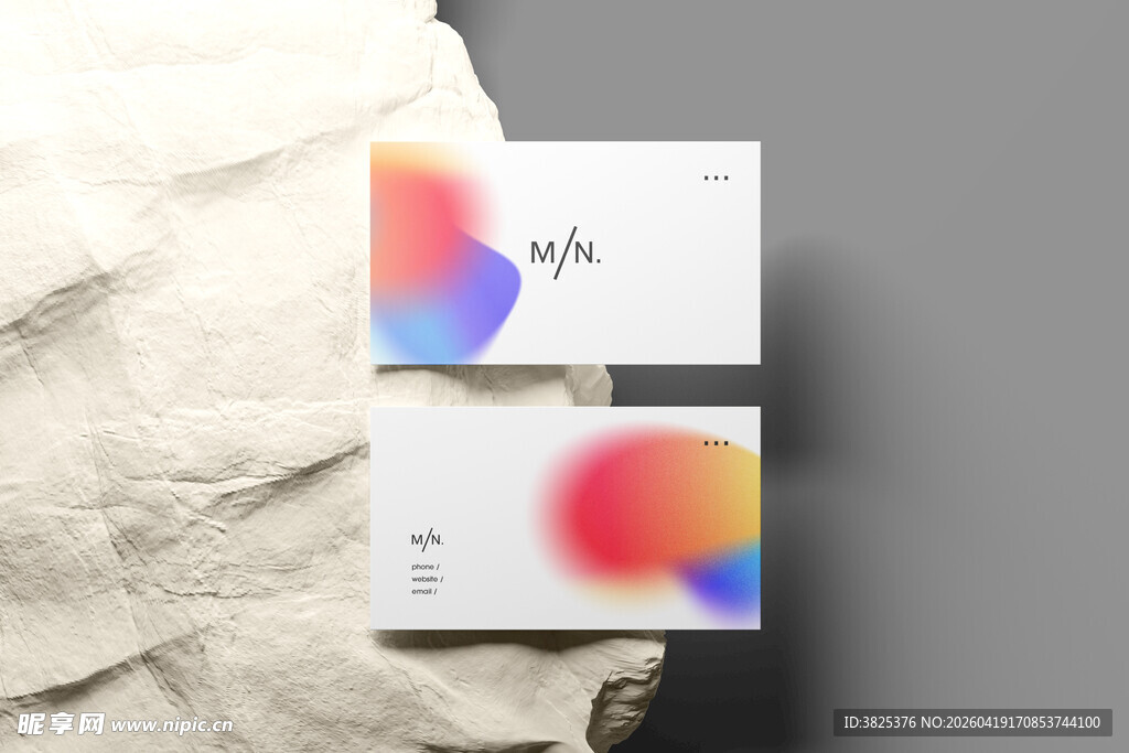 简约名片卡片设计展示样机