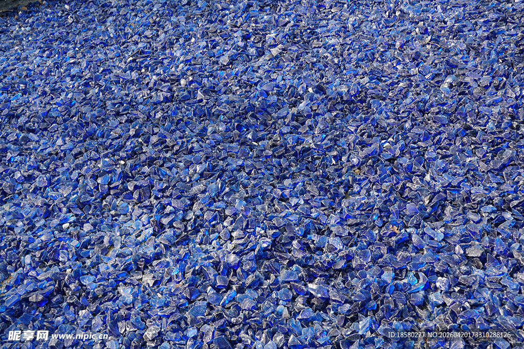 蓝色颗粒纹理特写