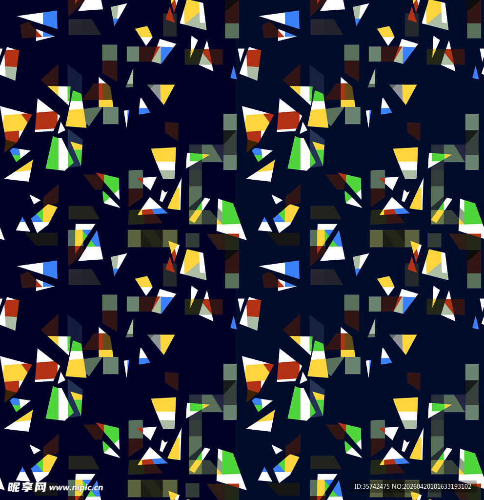 多彩几何图案背景纹理