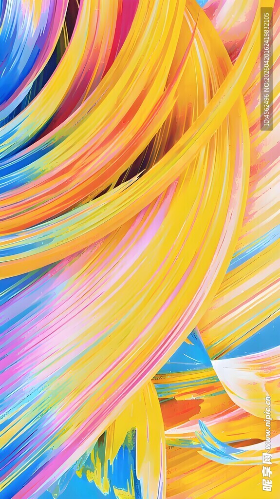 绚丽多彩的梦幻流体线条