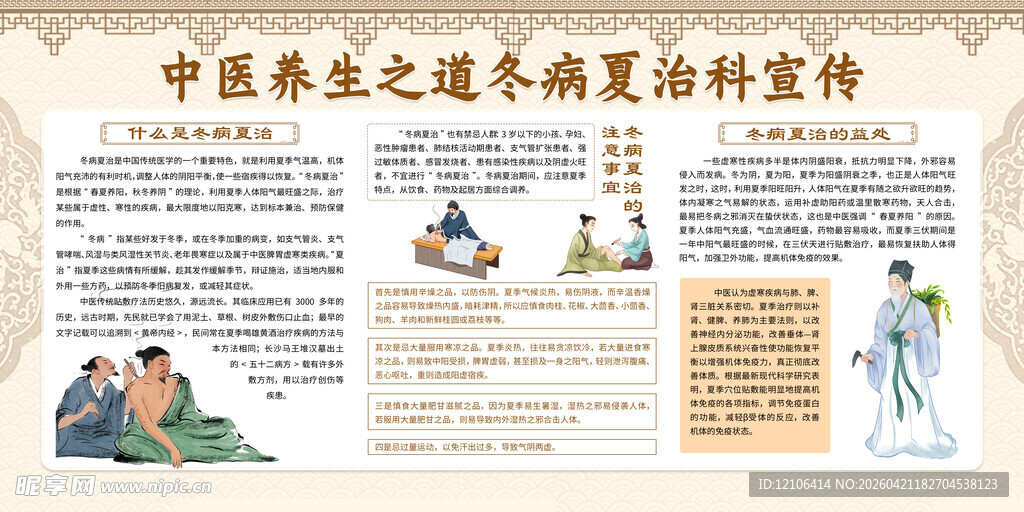 中医养生宣传栏