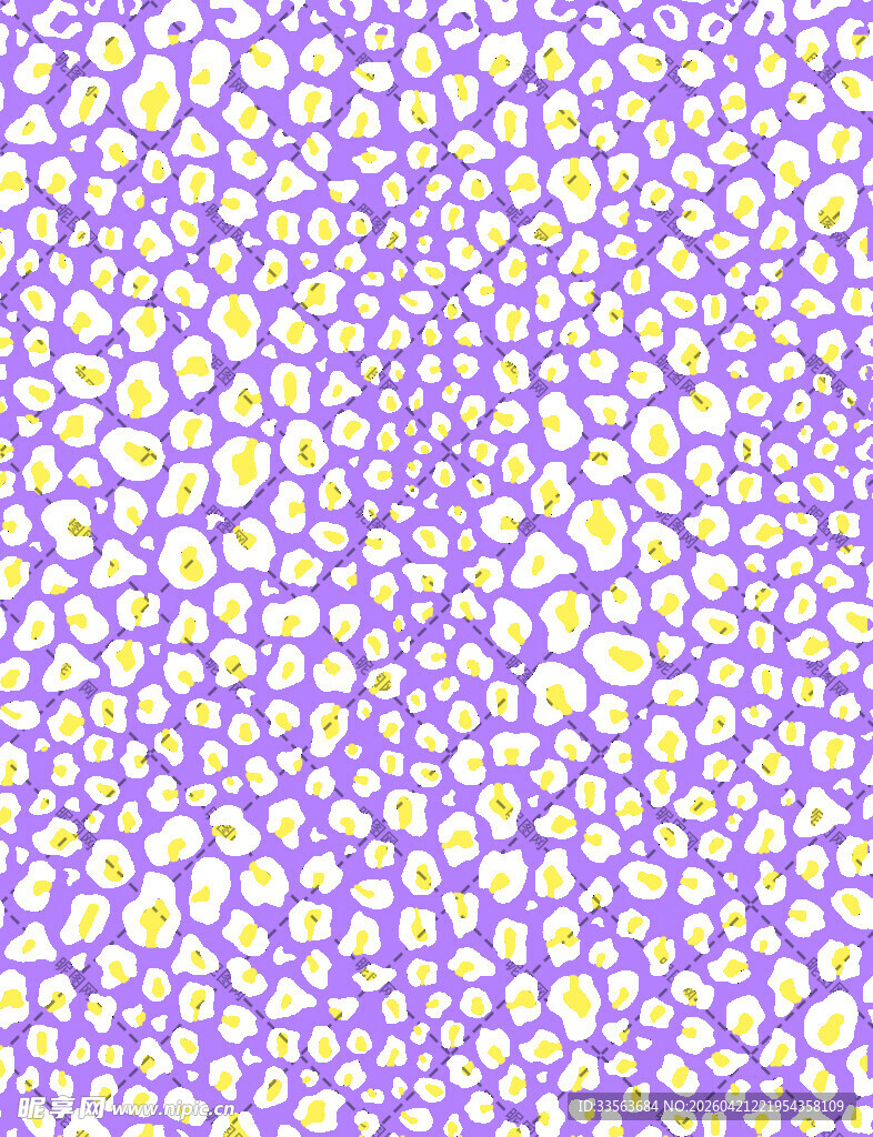 紫色背景上的多彩小圆图案