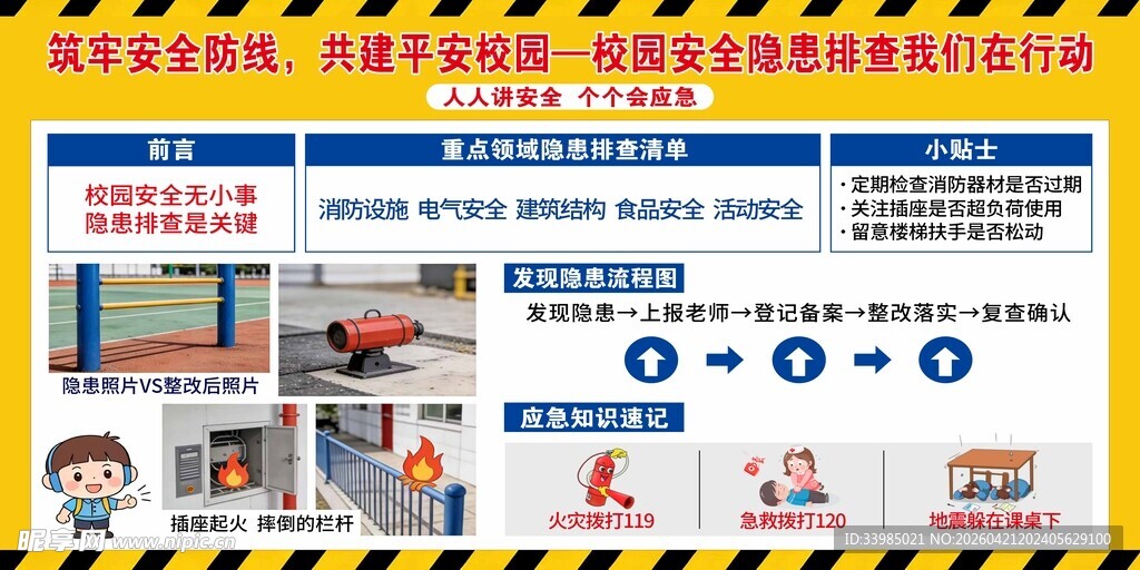 安全用电须知海报展示 