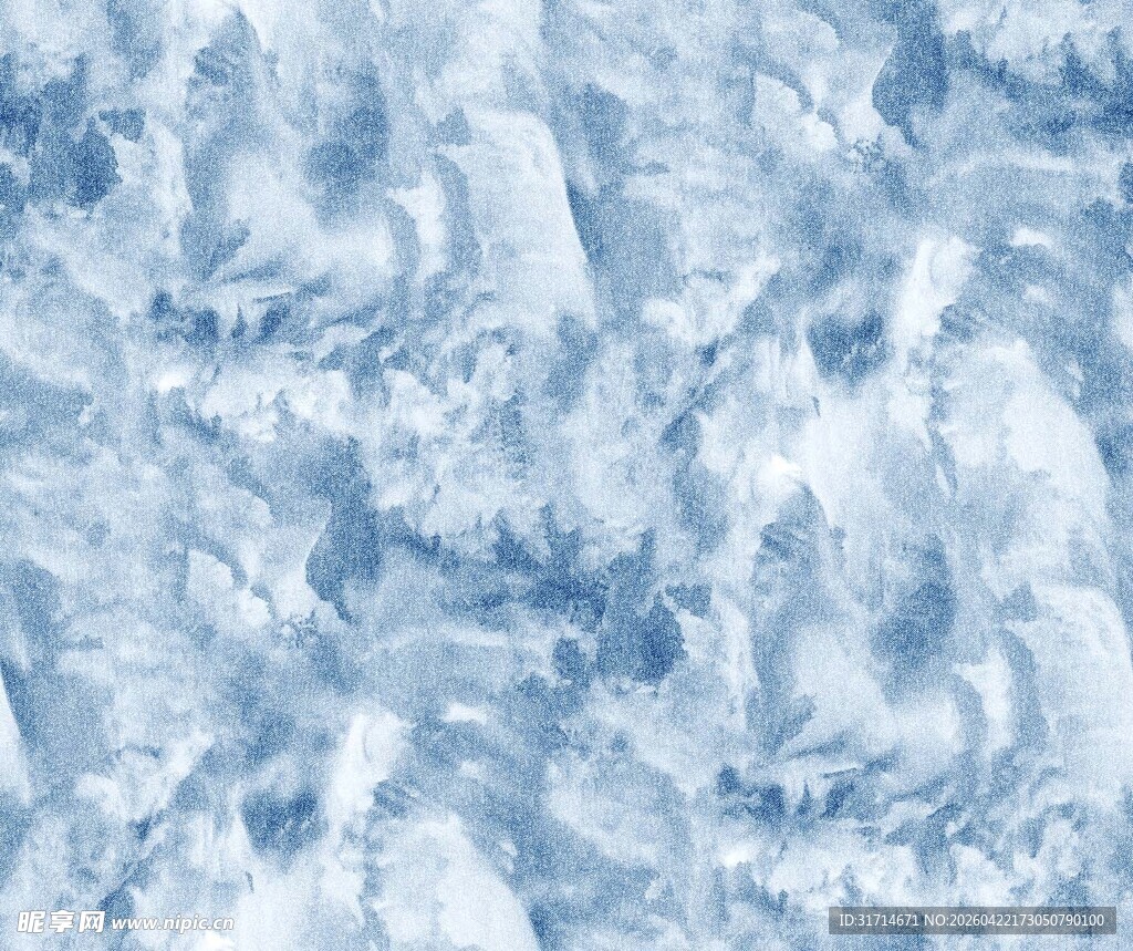 蓝白云雾纹理扎染
