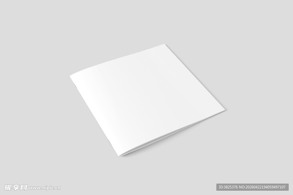 空白的正方形图册展示样机