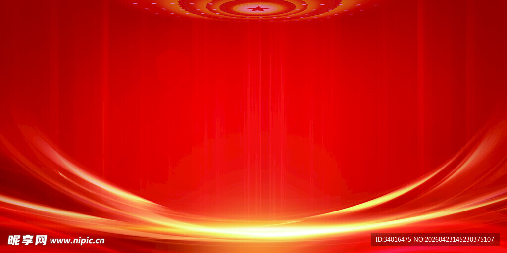 红色背景