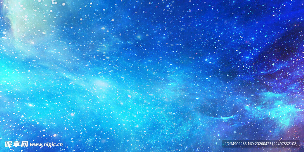 梦幻蓝色星空