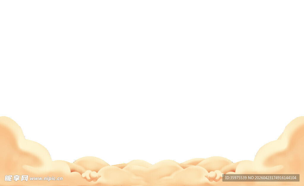 卡通风格面包边框元素