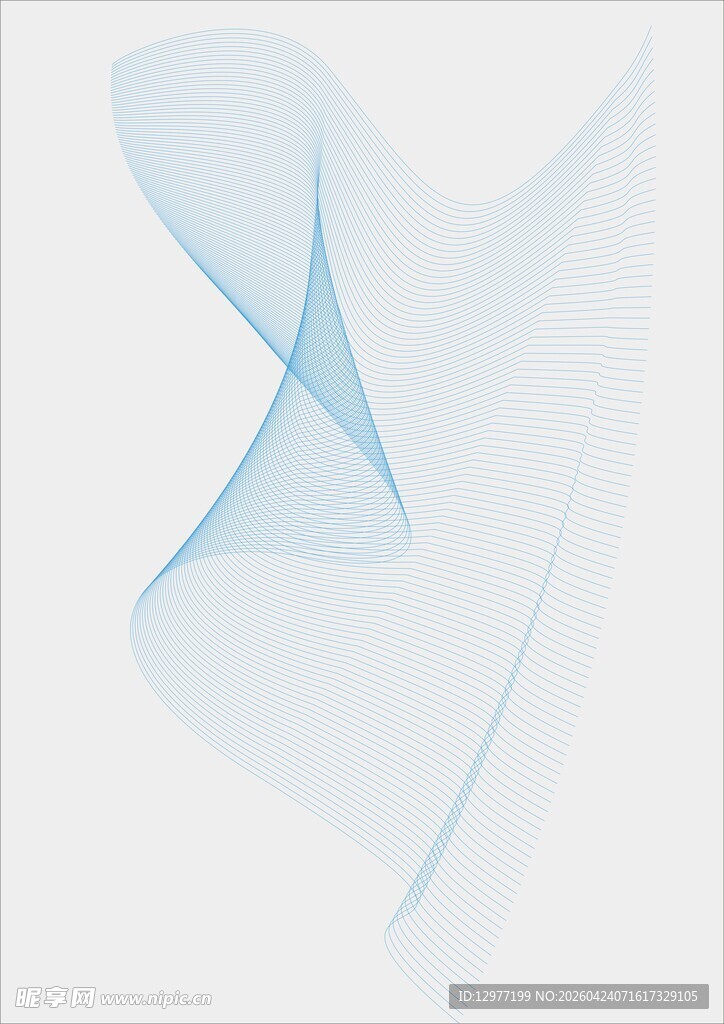 淡蓝色抽象线条背景图