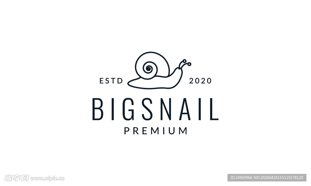 蜗牛标志设计
