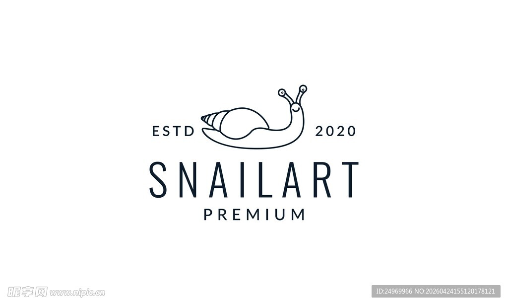 蜗牛艺术标志设计