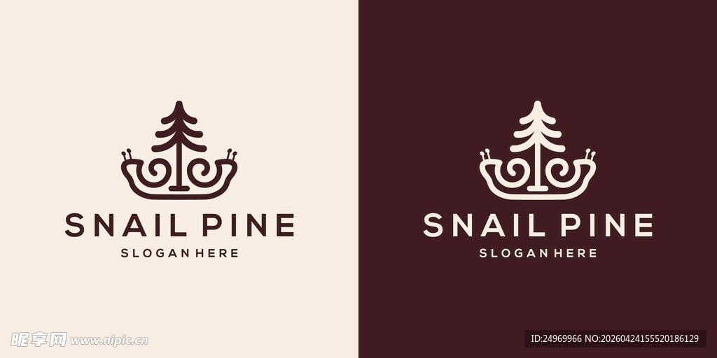 蜗牛松品牌标志设计