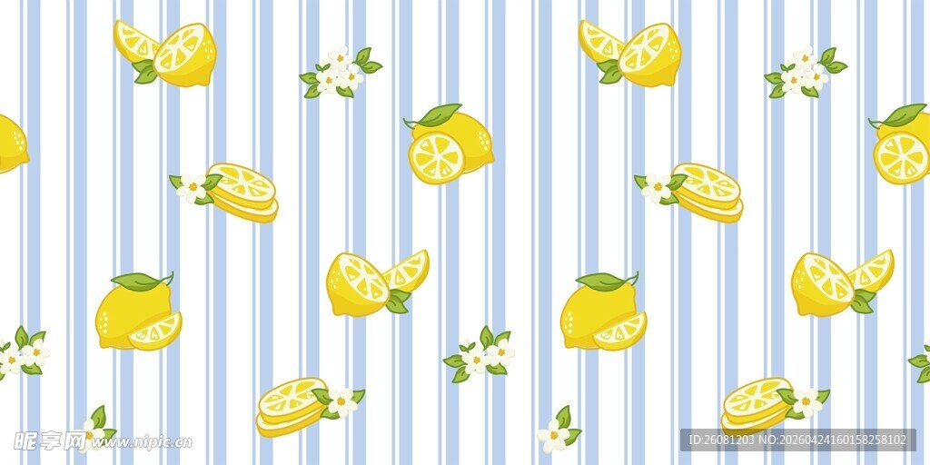柠檬条纹背景