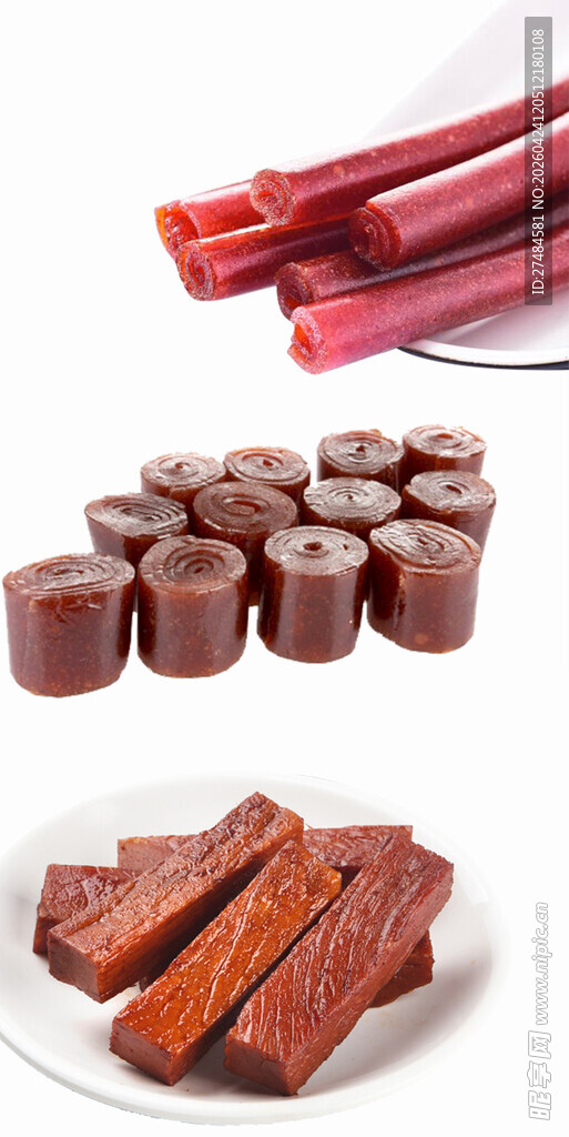 多样美味果丹皮展示