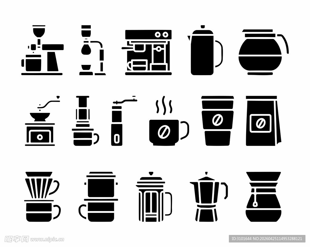 咖啡用具图标