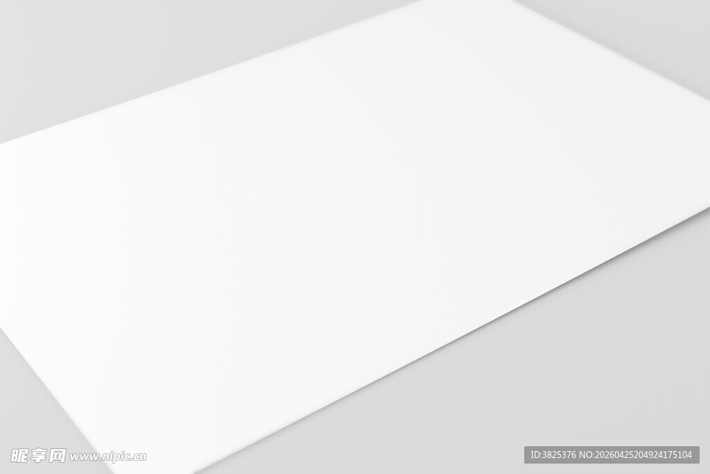 空白纸张卡片设计展示样机