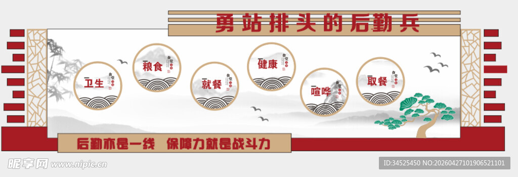 食堂展板文化墙