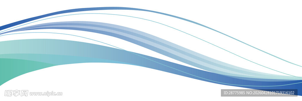 科技感曲线渐变纹理装饰线条元素