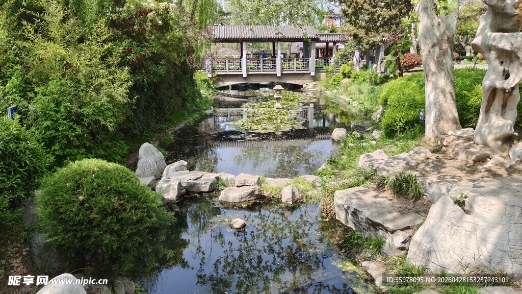中式小桥流水图