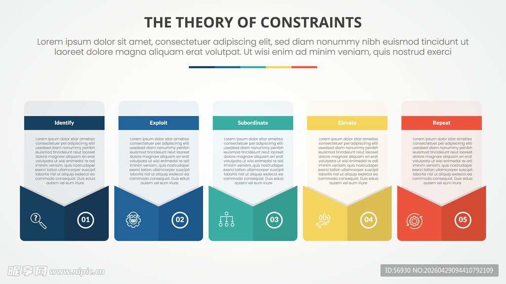 标签卡片横向信息图