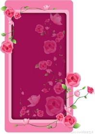 情人节花纹边框