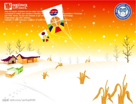 韩国卡通矢量风景图15