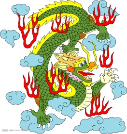 中国龙腾图