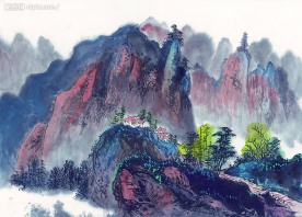 山水水墨画