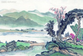 山水水墨画
