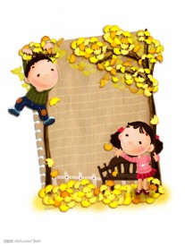 人物写真PS素材_卡通儿童相框