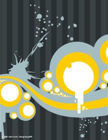 经典矢量eps圆流线体