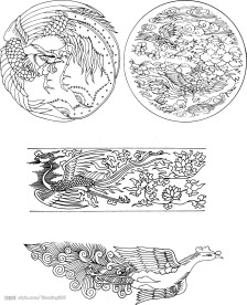 龙凤矢量图