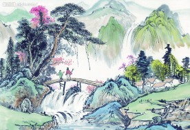 山水 水墨画 -10
