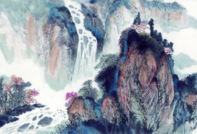 高清晰 山水 水墨画  自然景观 山水风景13