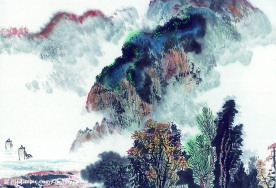 高清晰 山水 水墨画  自然景观 山水风景14