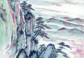 高清晰 山水 水墨画  自然景观 山水风景15