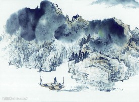 高清晰 山水 水墨画  自然景观 山水风景18