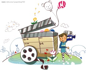 韩国矢量卡通人物