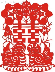 龙凤呈祥双喜字