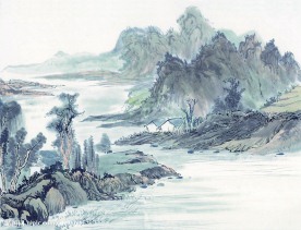 高清晰 山水水墨画