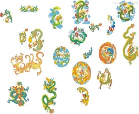 一套完美的龙图案