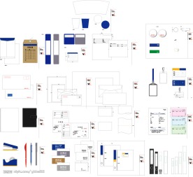 办公用品类 VI模版