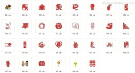 30张矢量新年素材图