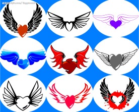 给爱的人一份惊喜－心形矢量花纹